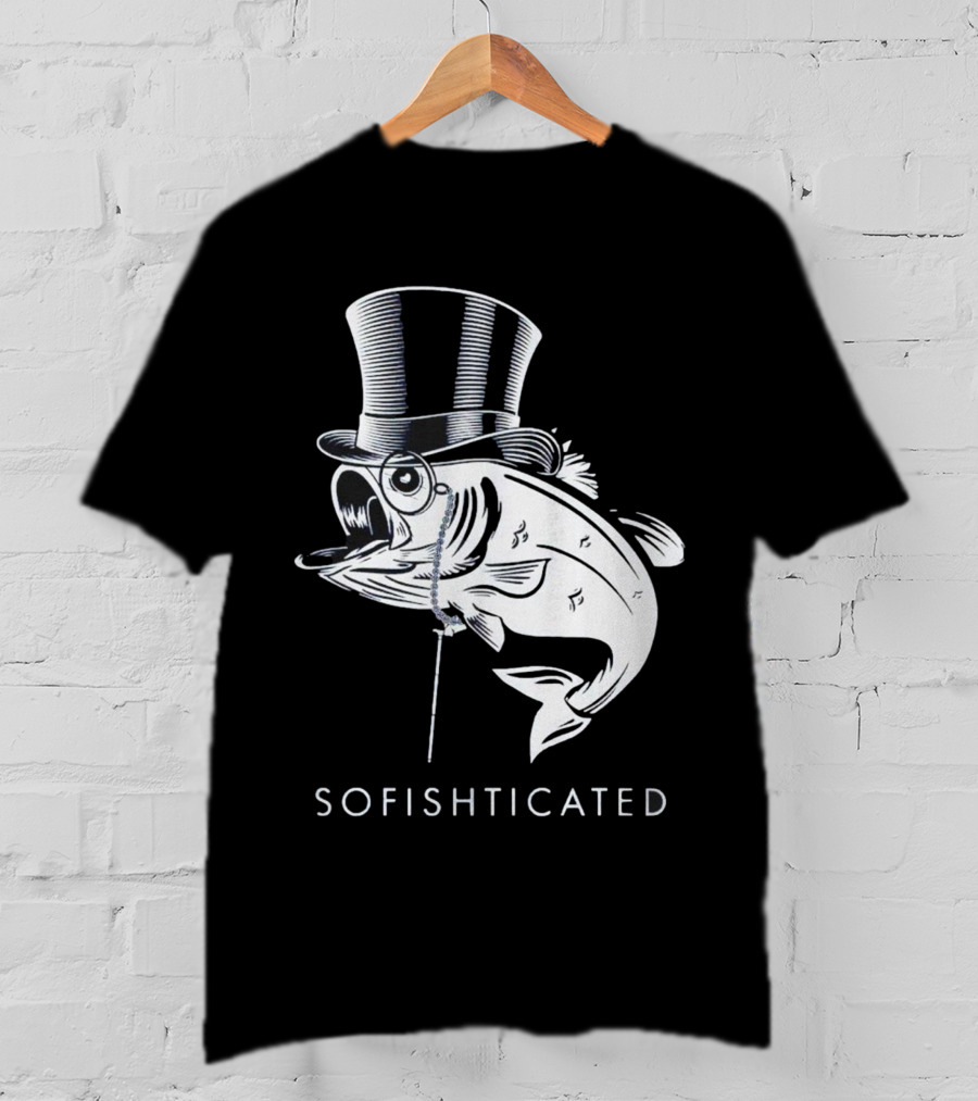 Sofishticated Fish In Top Hat And Monocle T-Shirt