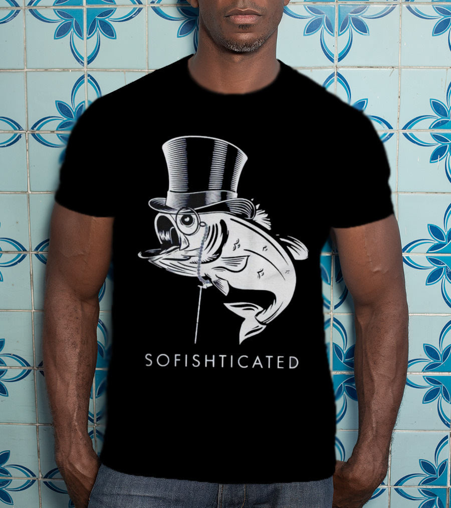 Sofishticated Fish In Top Hat And Monocle T-Shirt
