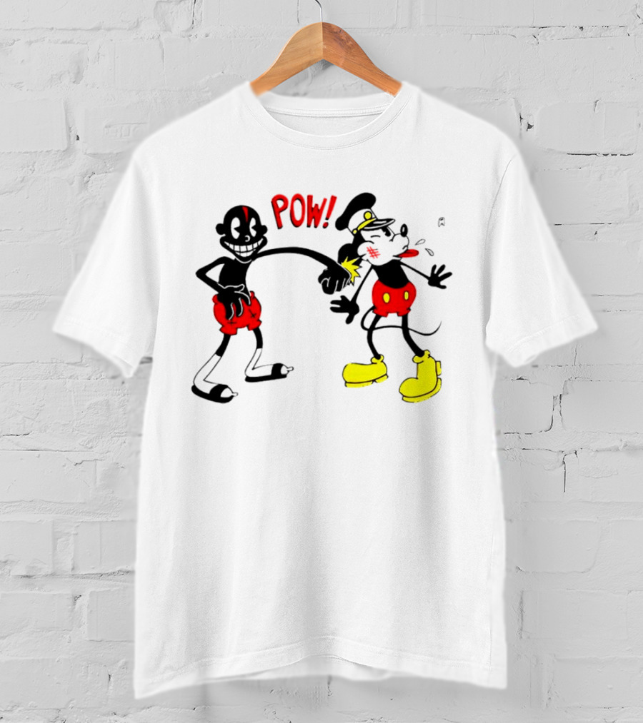 Lil Darkie Pow Punch Black And Red Character With Yellow Boots T-Shirt