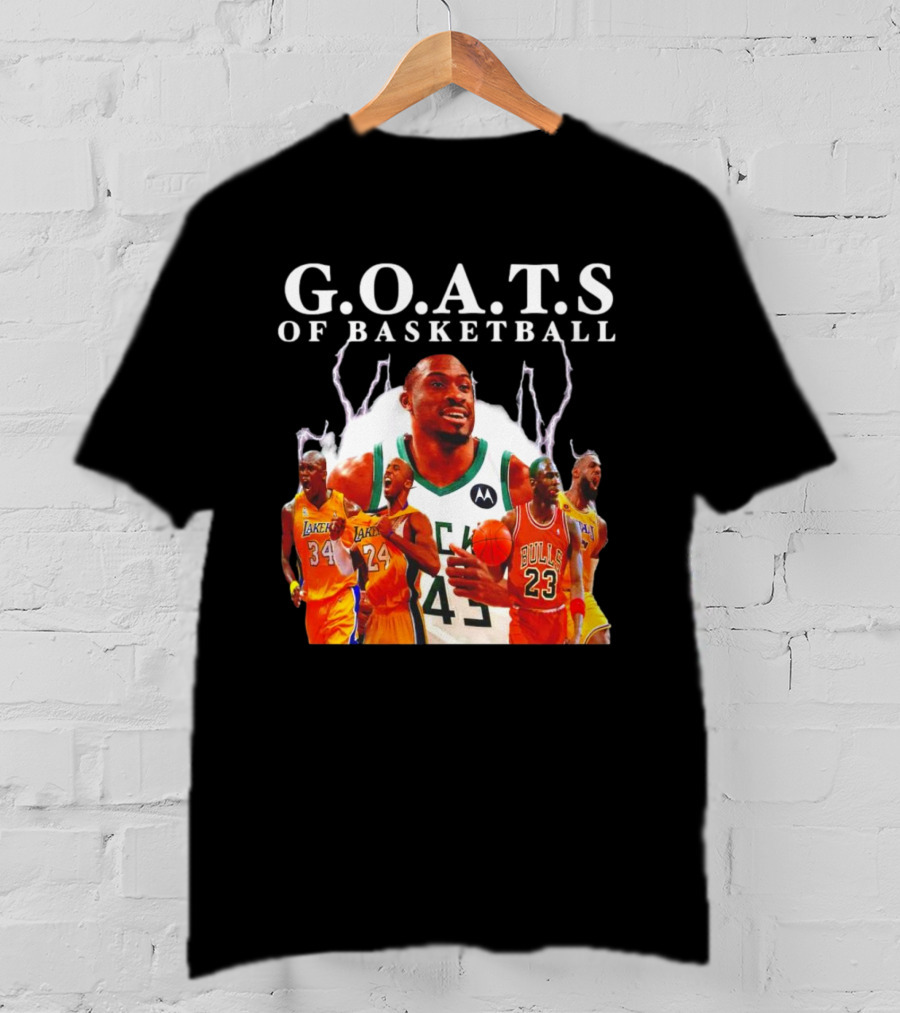 G.O.A.T.S Of Basketball NBA Players Legends T-Shirt