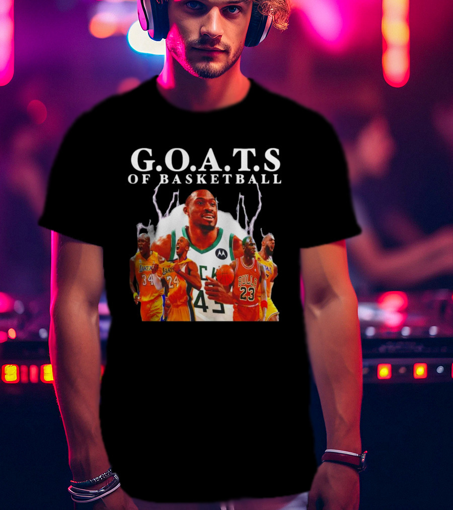 G.O.A.T.S Of Basketball NBA Players Legends T-Shirt