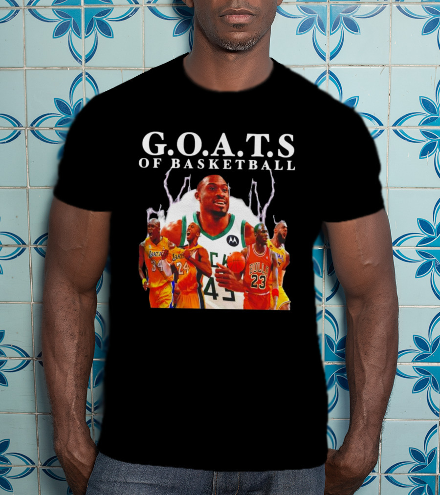 G.O.A.T.S Of Basketball NBA Players Legends T-Shirt