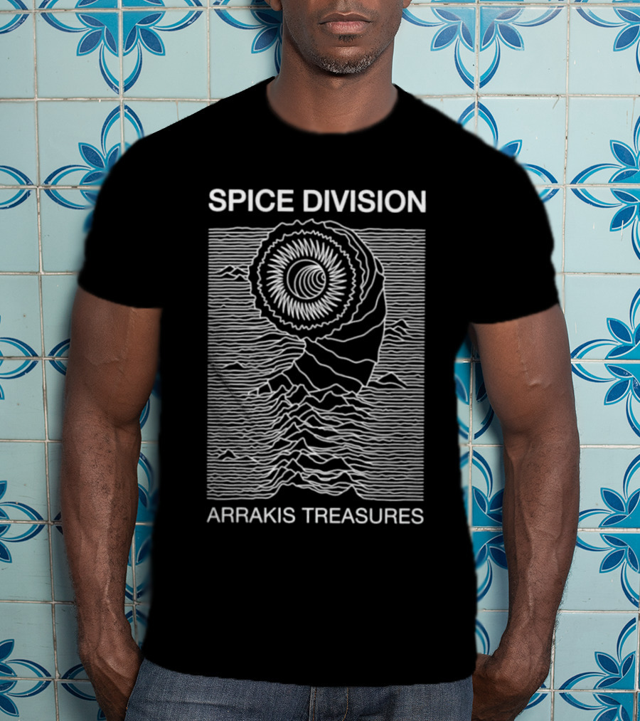 Spice Division Arrakis Treasures Line Art Sandworm T-Shirt