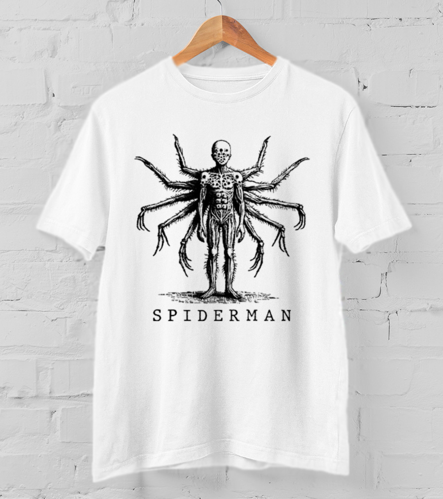 Vintage Spiderman Skeleton Arachnid Hybrid T-Shirt