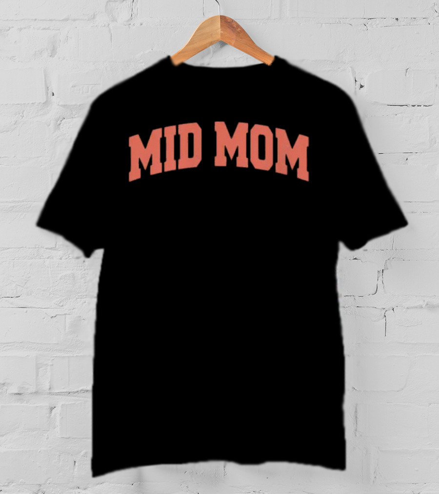 MID MOM Vintage Sports Typography T-Shirt