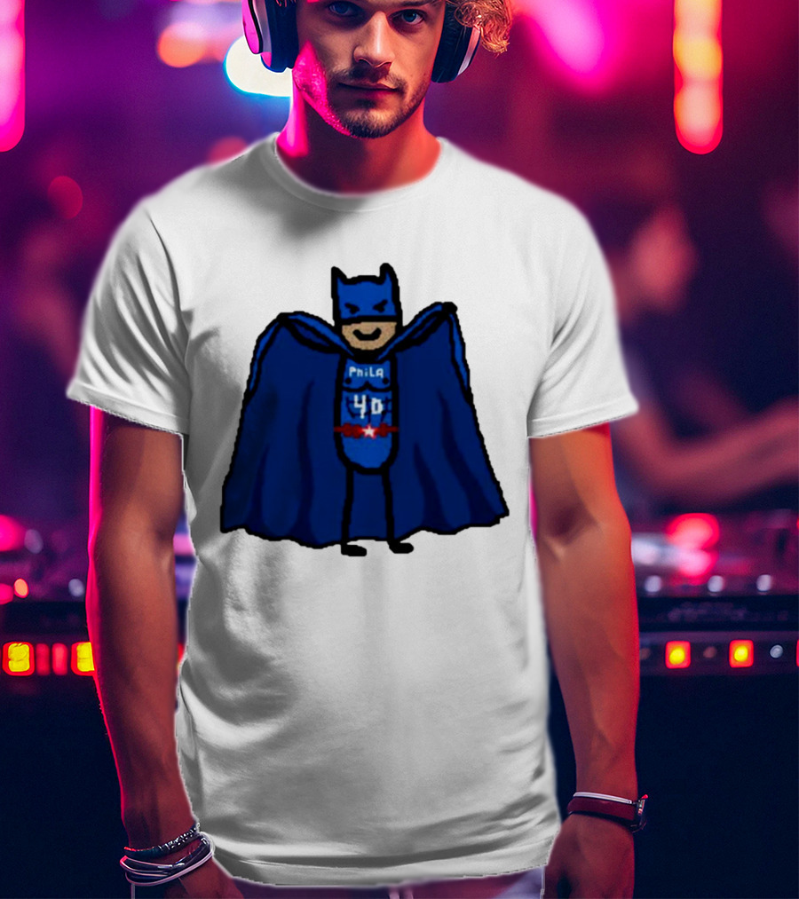 Nicolas Batum Man Batman Phila 40 T-Shirt