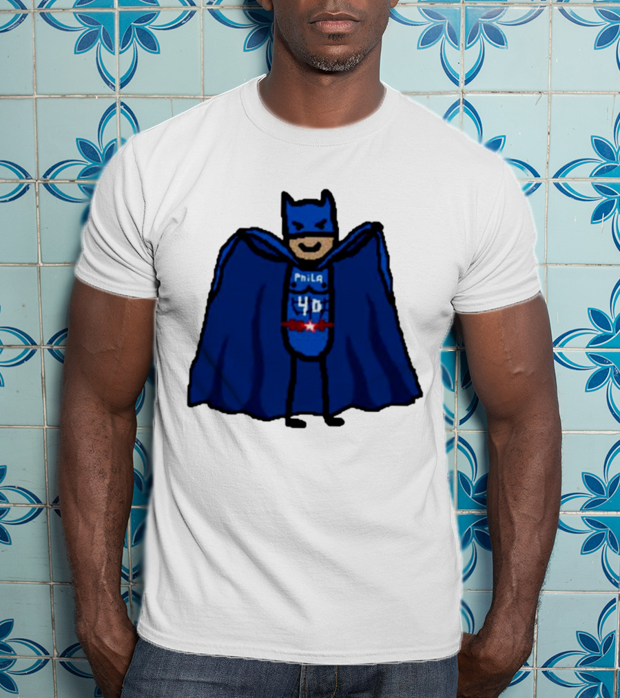 Nicolas Batum Man Batman Phila 40 T-Shirt