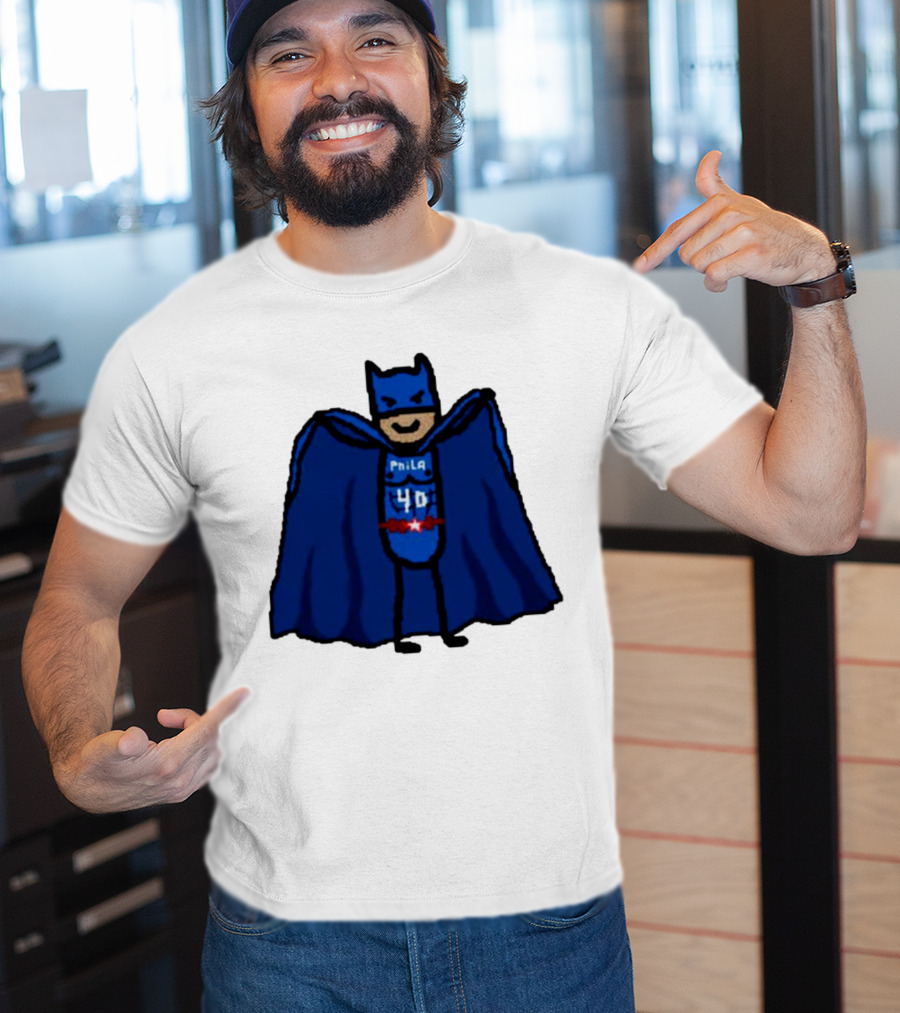 Nicolas Batum Man Batman Phila 40 T-Shirt