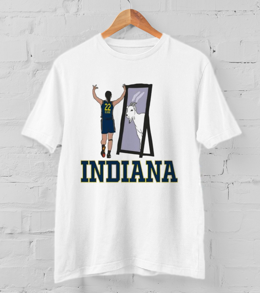 Indiana Caitlin Clark 22 Mirror Goat T-Shirt