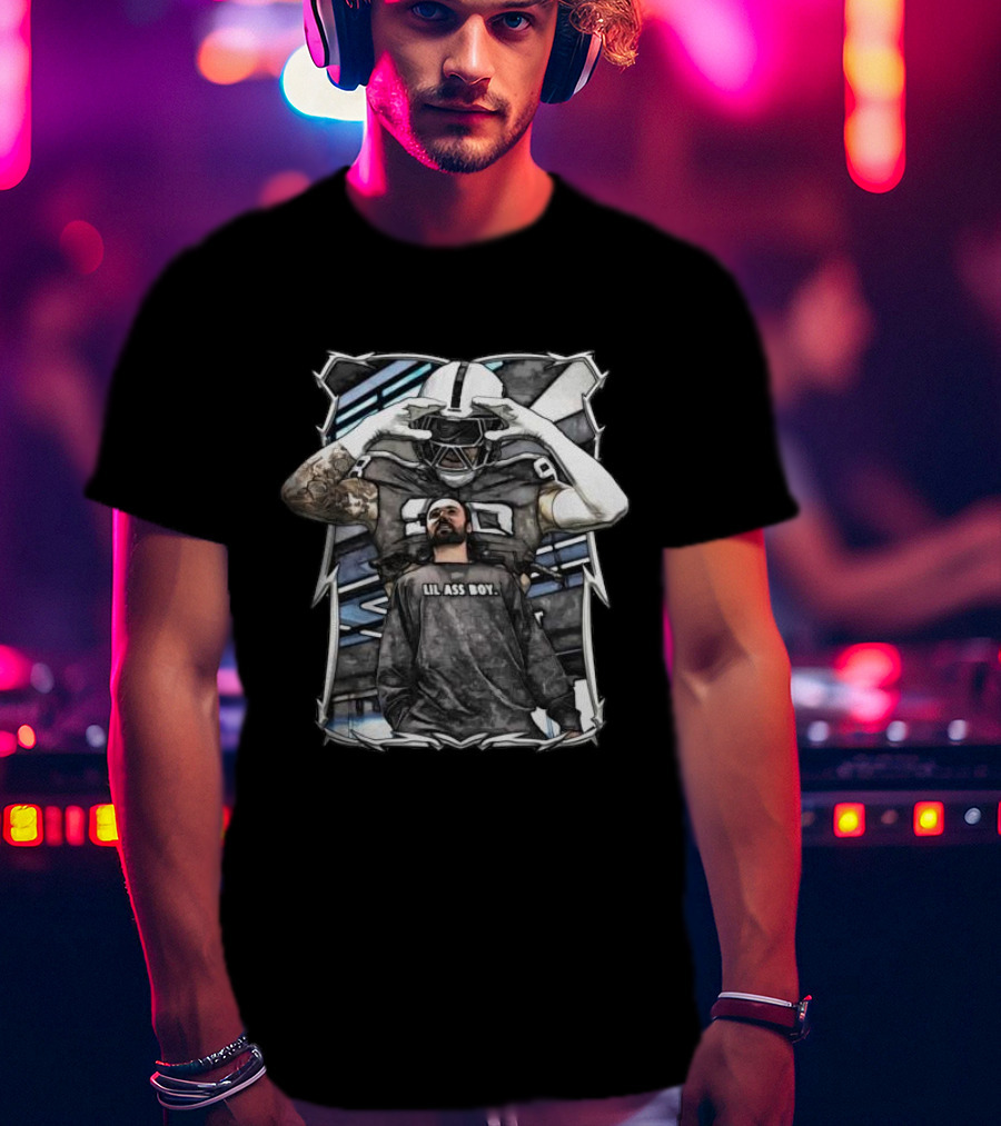 Lil Ass Boy Gardner Minshew Las Vegas Raiders Football Player With Helmet And Tattoo T-Shirt