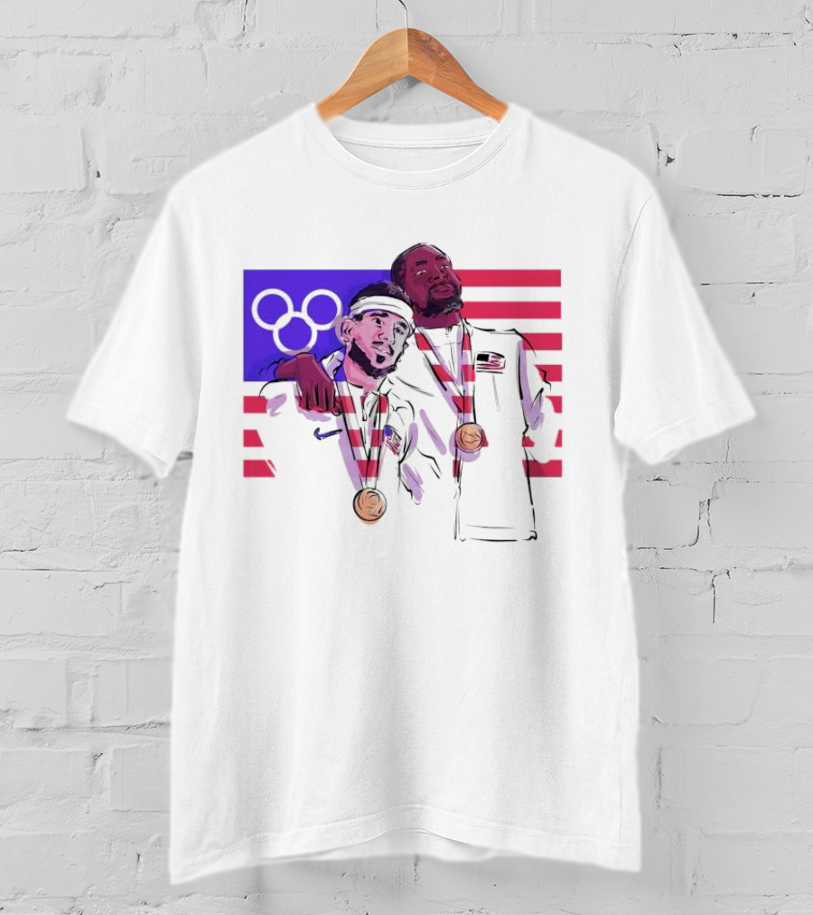 Run It Back Devin Booker Kevin Durant Phoenix Suns USA Olympics Medals T-Shirt