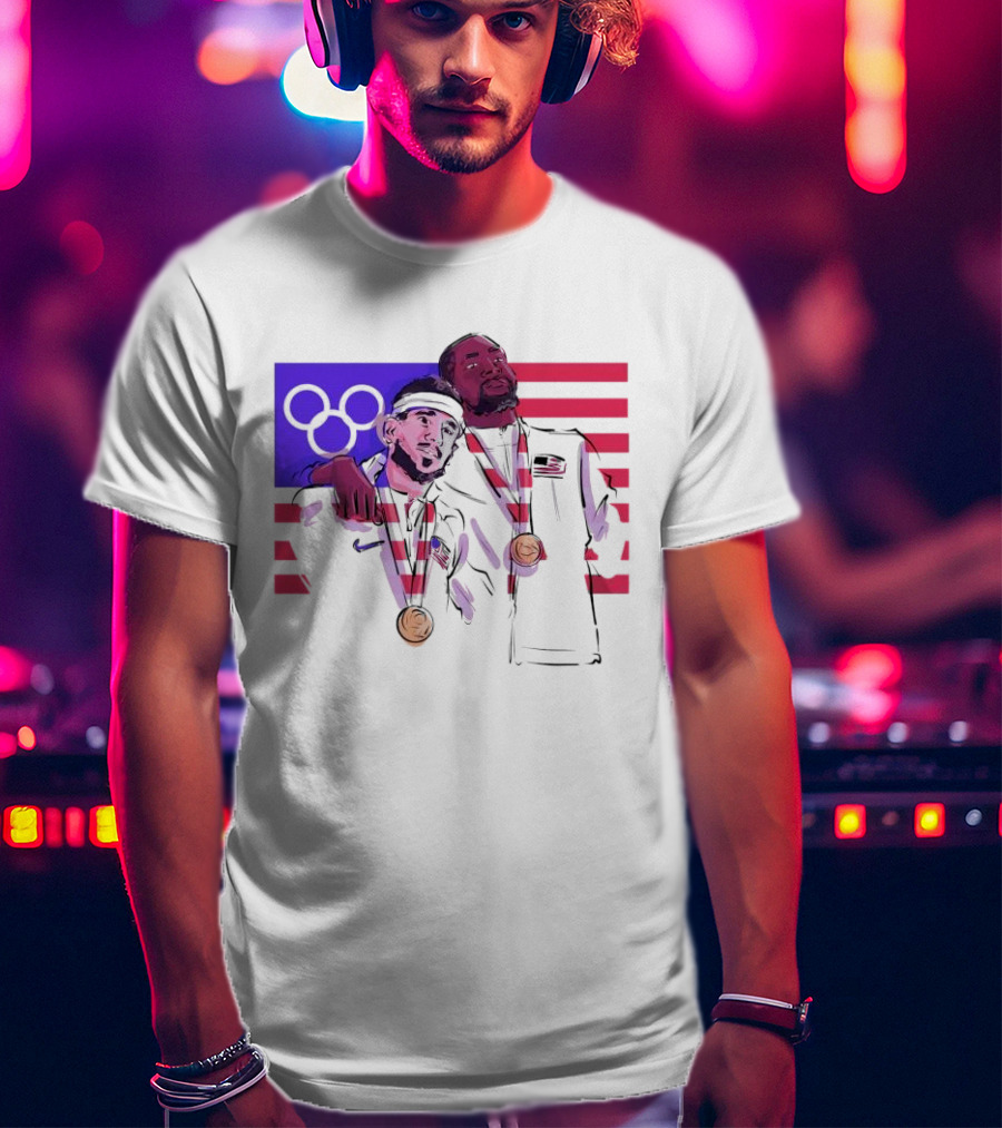 Run It Back Devin Booker Kevin Durant Phoenix Suns USA Olympics Medals T-Shirt