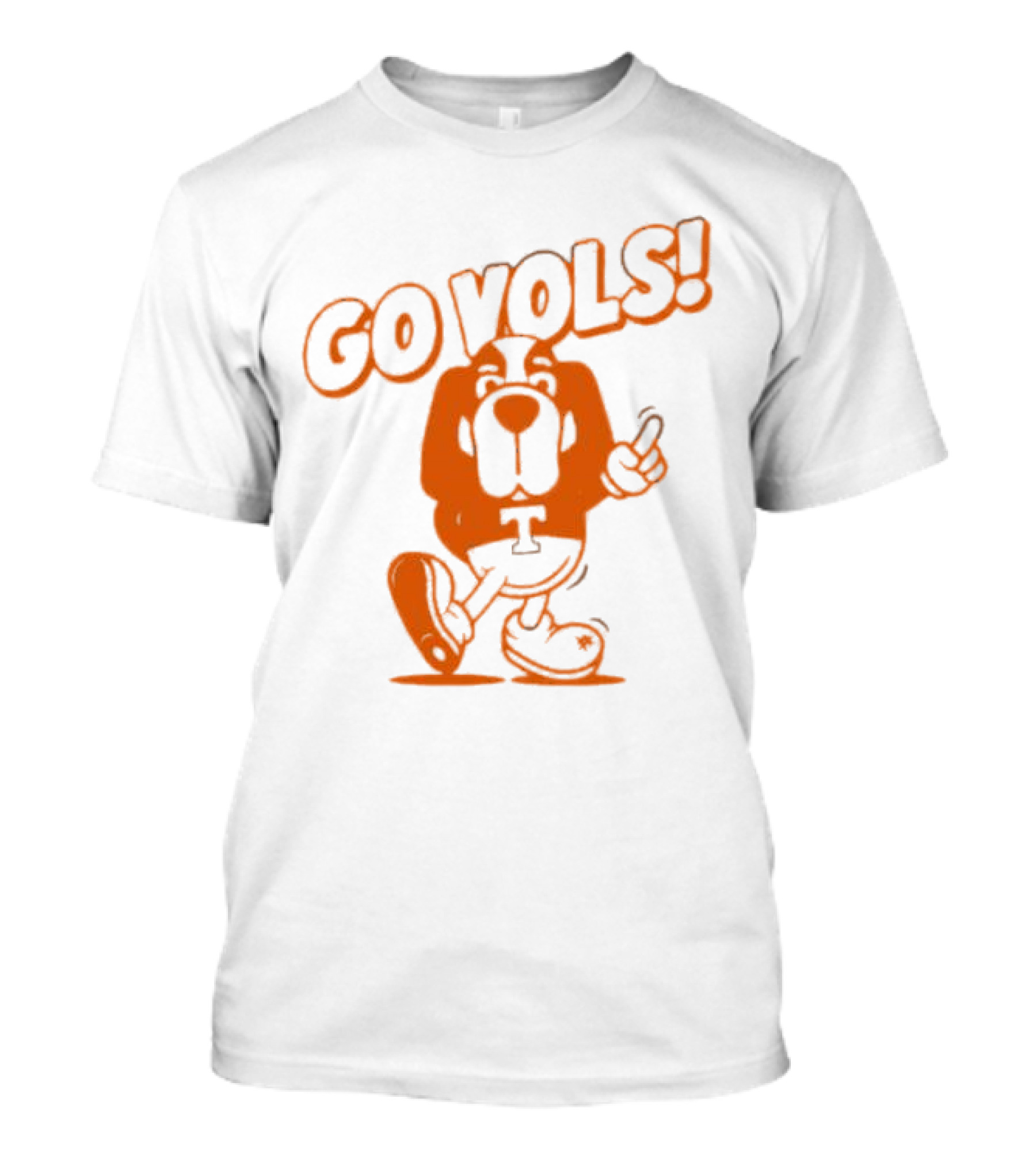 Smokey Tennessee Go Vols Mascot With Orange Dog And T T-Shirt