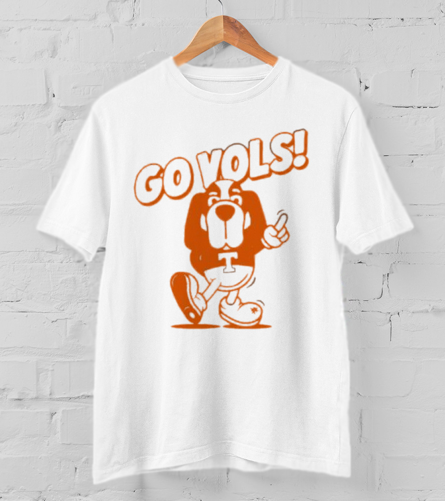 Smokey Tennessee Go Vols Mascot With Orange Dog And T T-Shirt