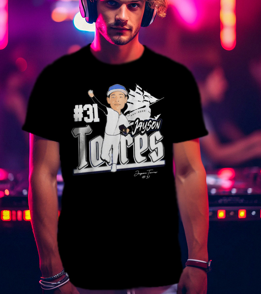 Jayson Torres #31 Seton Hall Pirates Baseball Signature T-Shirt