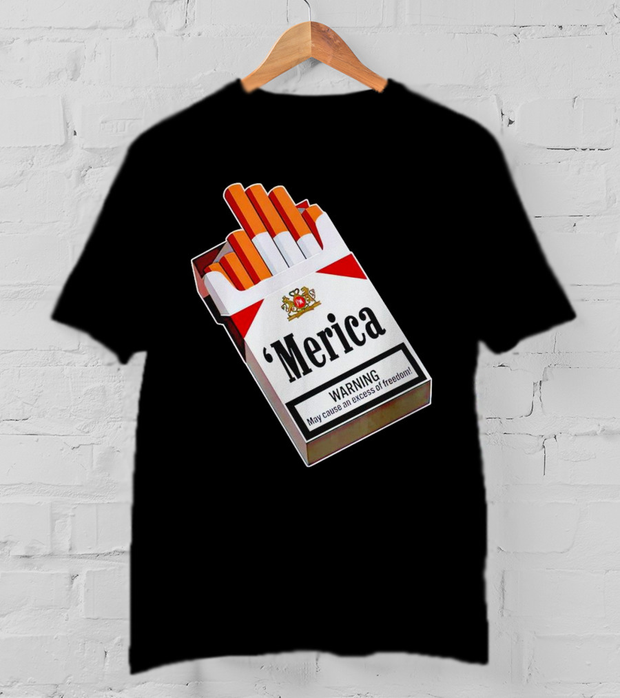 Merica Marlboro Warning Excess Of Freedom T-Shirt