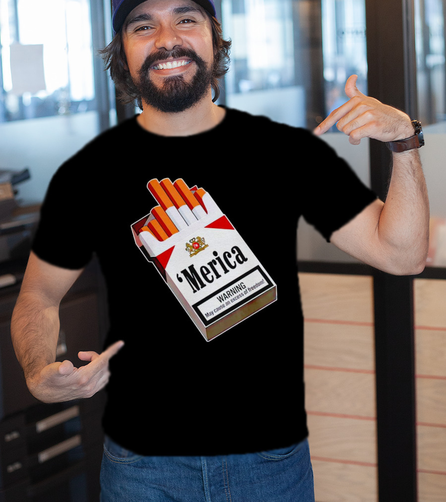 Merica Marlboro Warning Excess Of Freedom T-Shirt