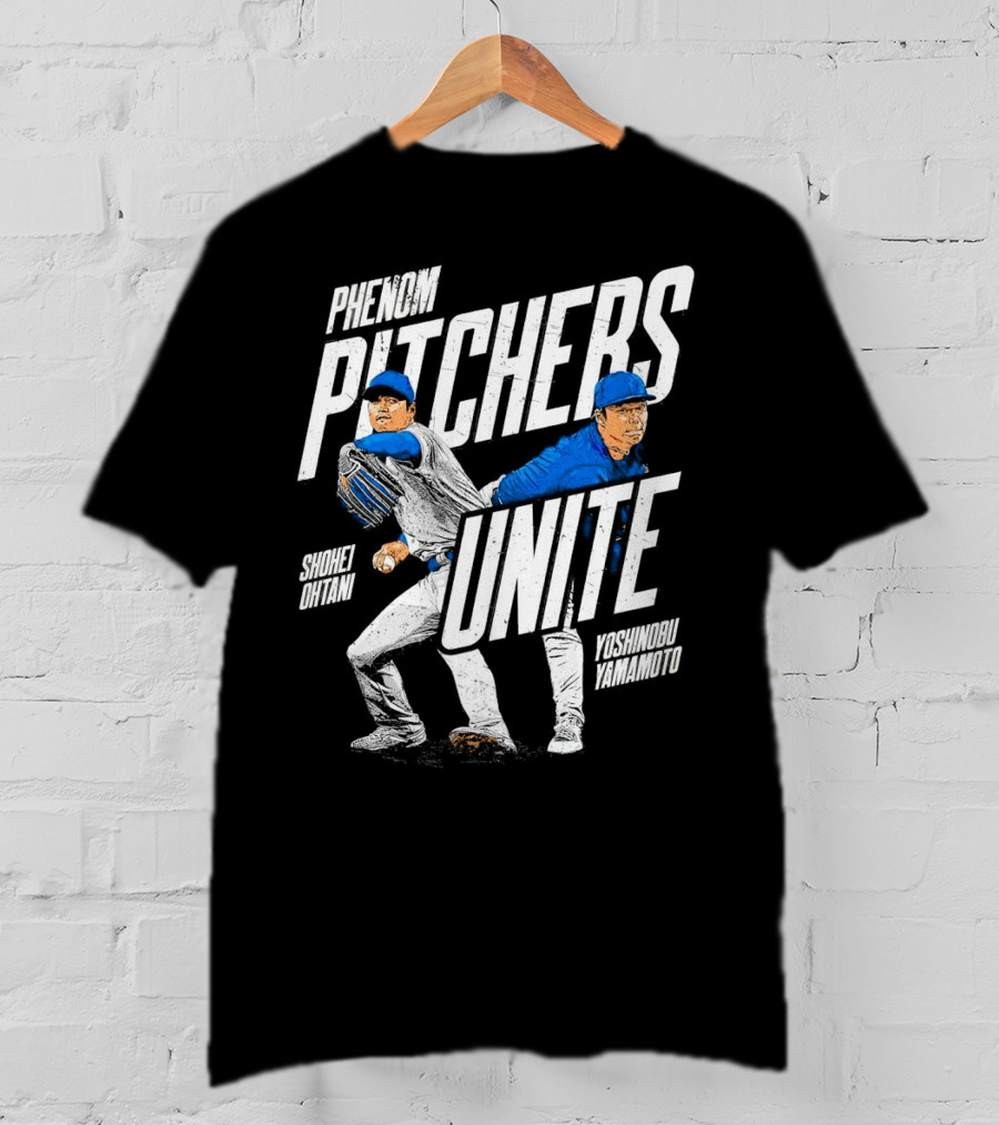 Phenom Pitchers Unite Shohei Ohtani Yoshinobu Yamamoto Baseball Duo T-Shirt
