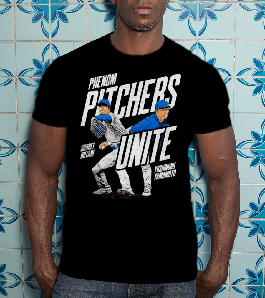 Phenom Pitchers Unite Shohei Ohtani Yoshinobu Yamamoto Baseball Duo T-Shirt