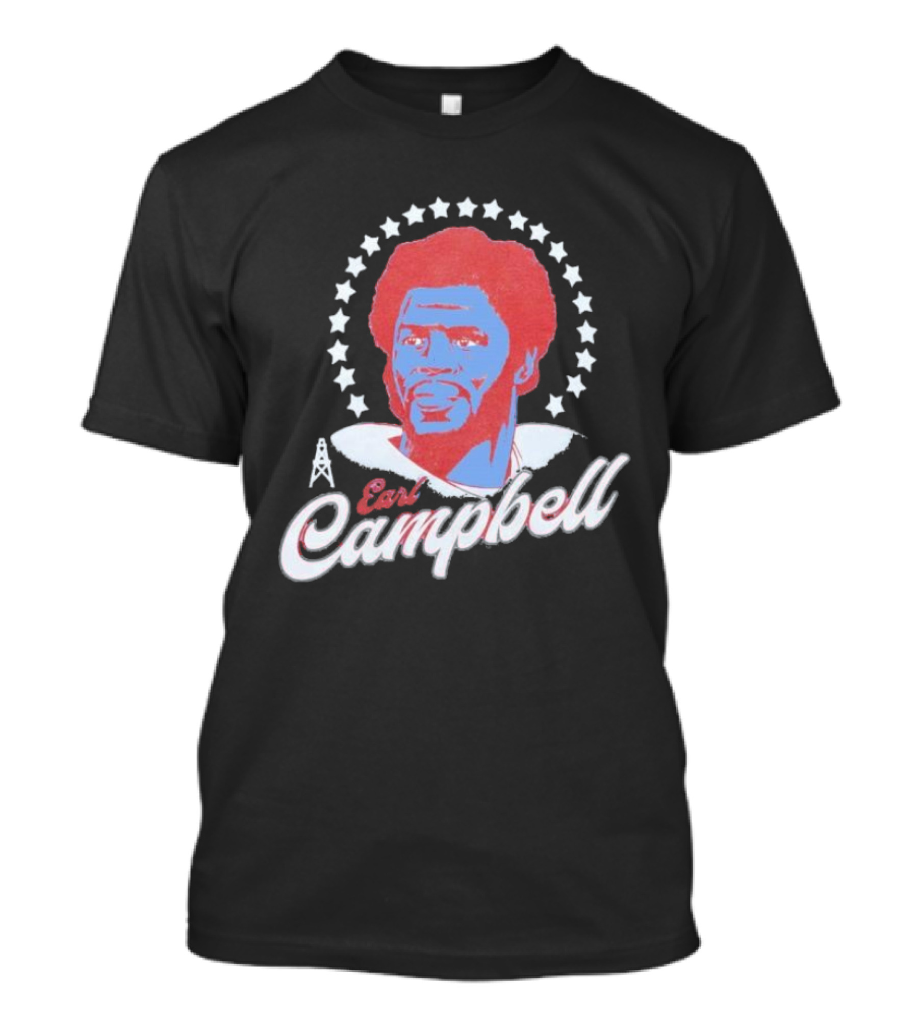 Earl Campbell Houston Oilers Retro Football Icon Stars T-Shirt