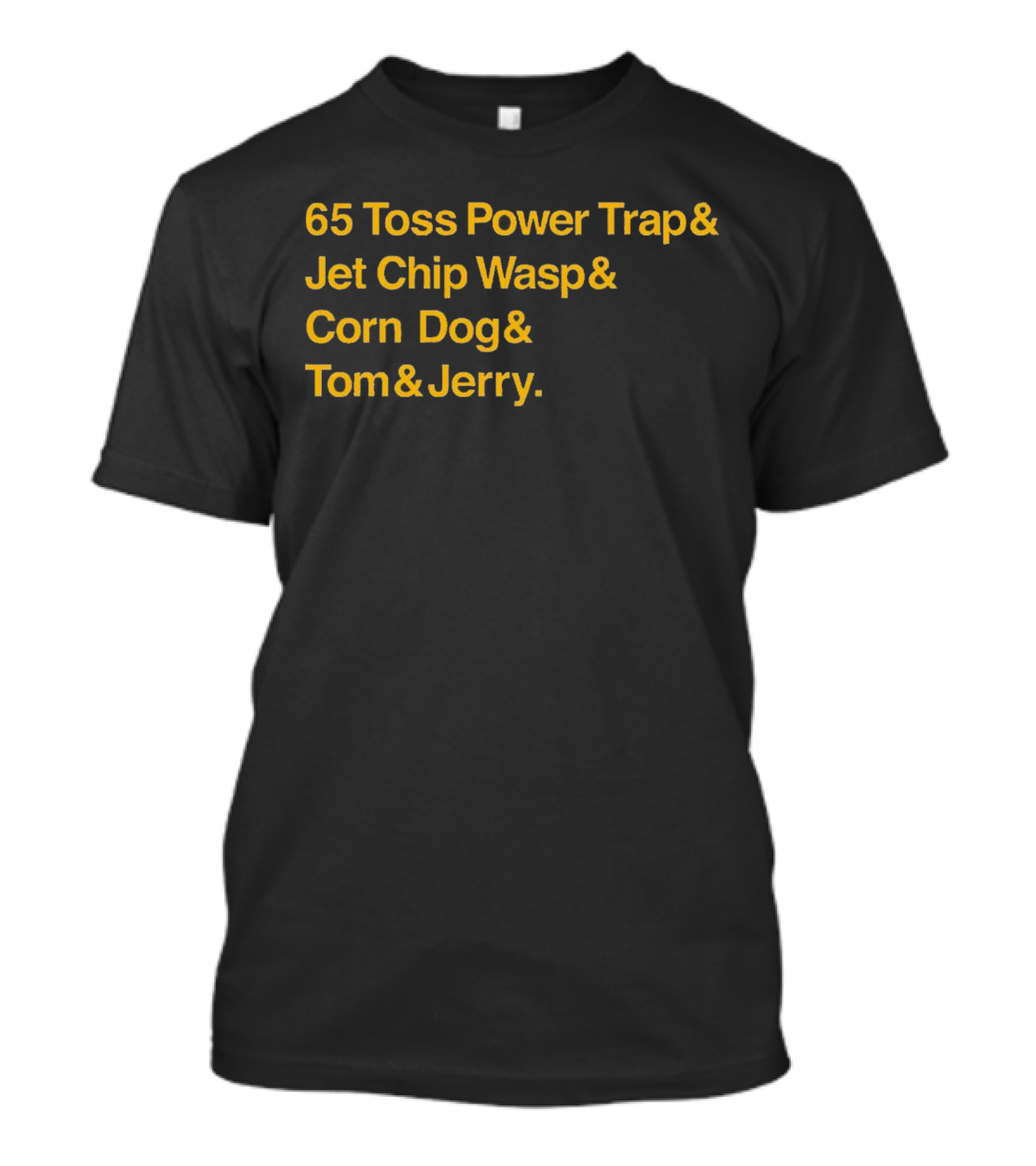 65 Toss Power Trap And Jet Chip Wasp Corn Dog Tom And Jerry Kansas City Chiefs T-Shirt