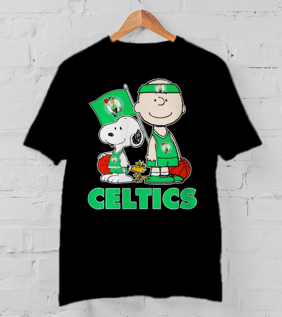 Celtics Snoopy And Charlie Brown Basketball Team Spirit T-Shirt