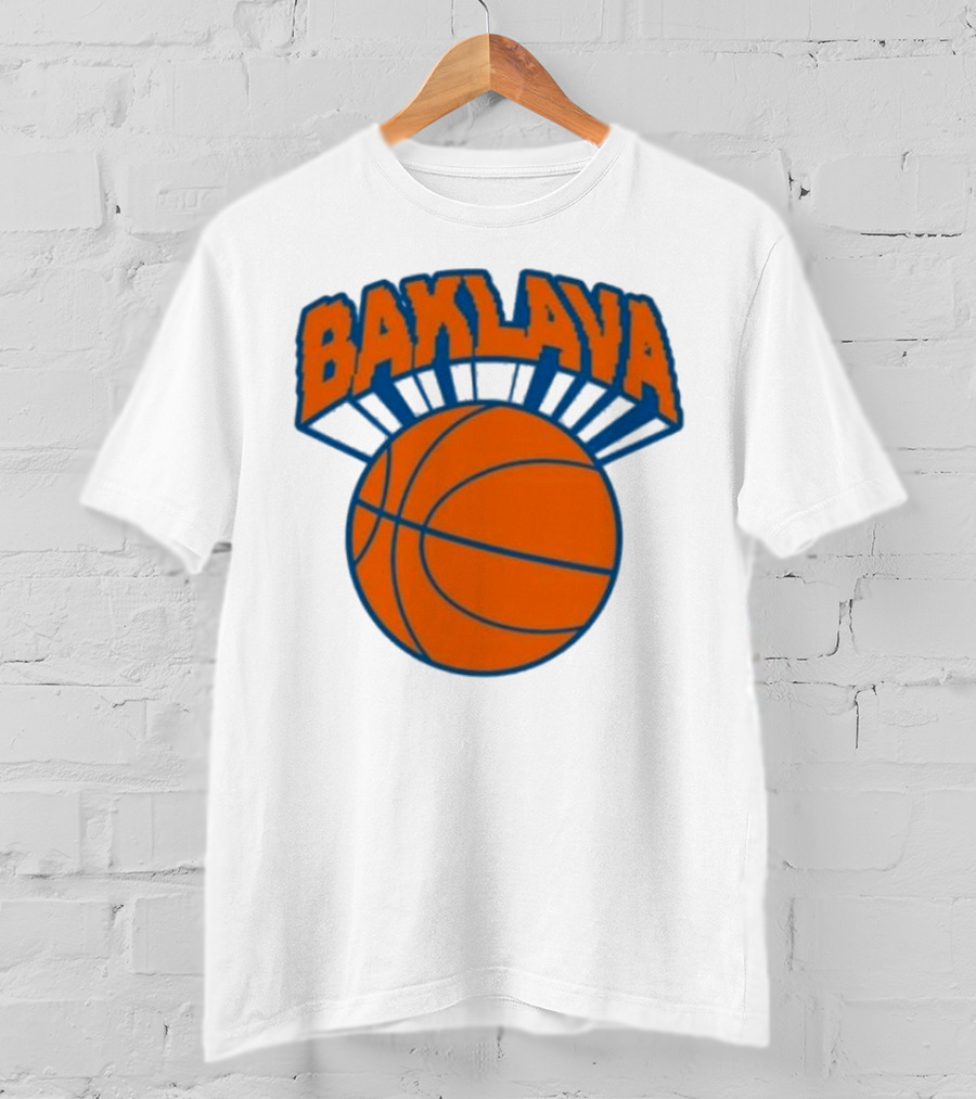 Bronson Baklava NY Knicks Basketball T-Shirt