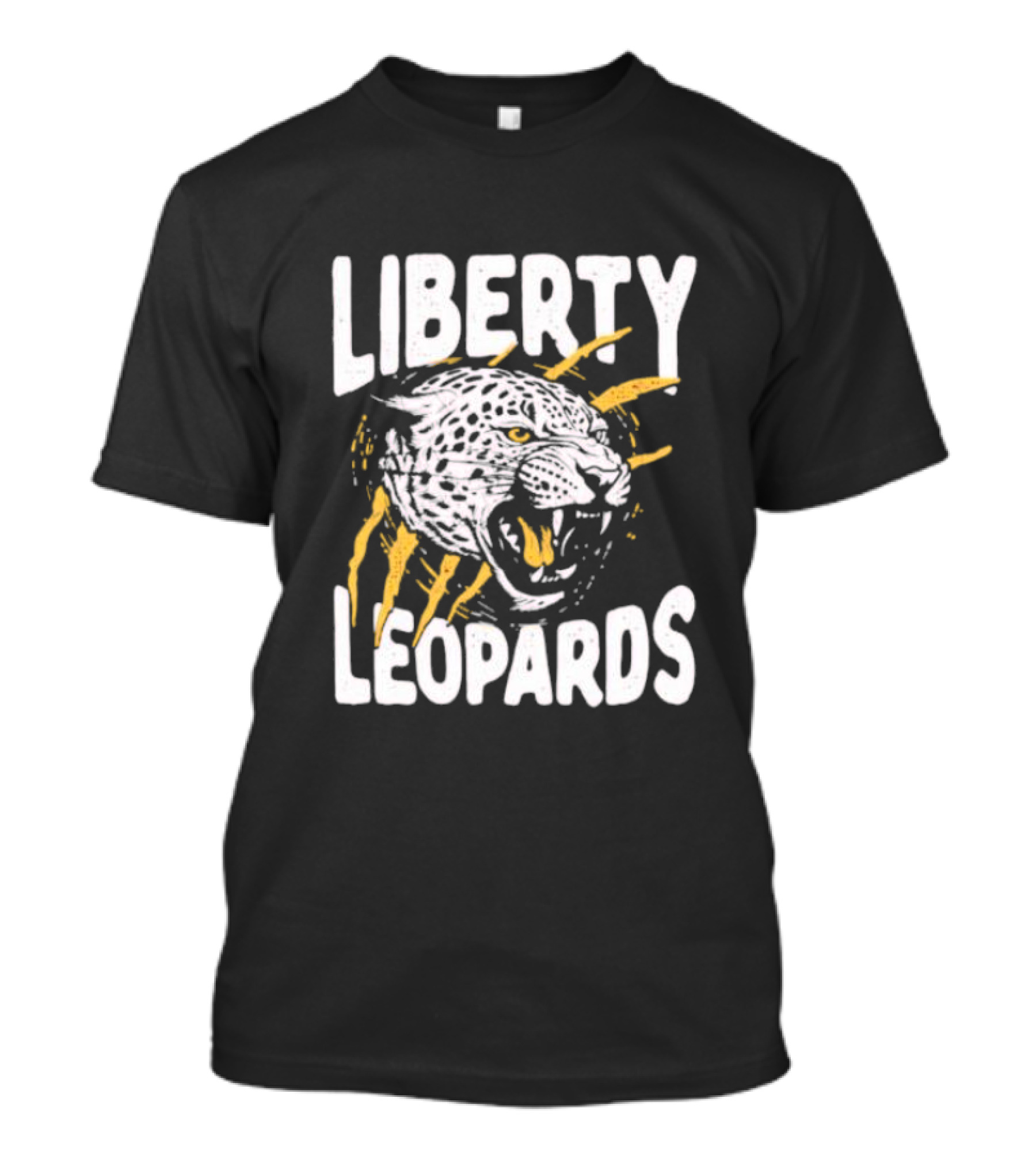 LIBERTY LEOPARDS Fierce Leopards Head With Claw Marks T-Shirt