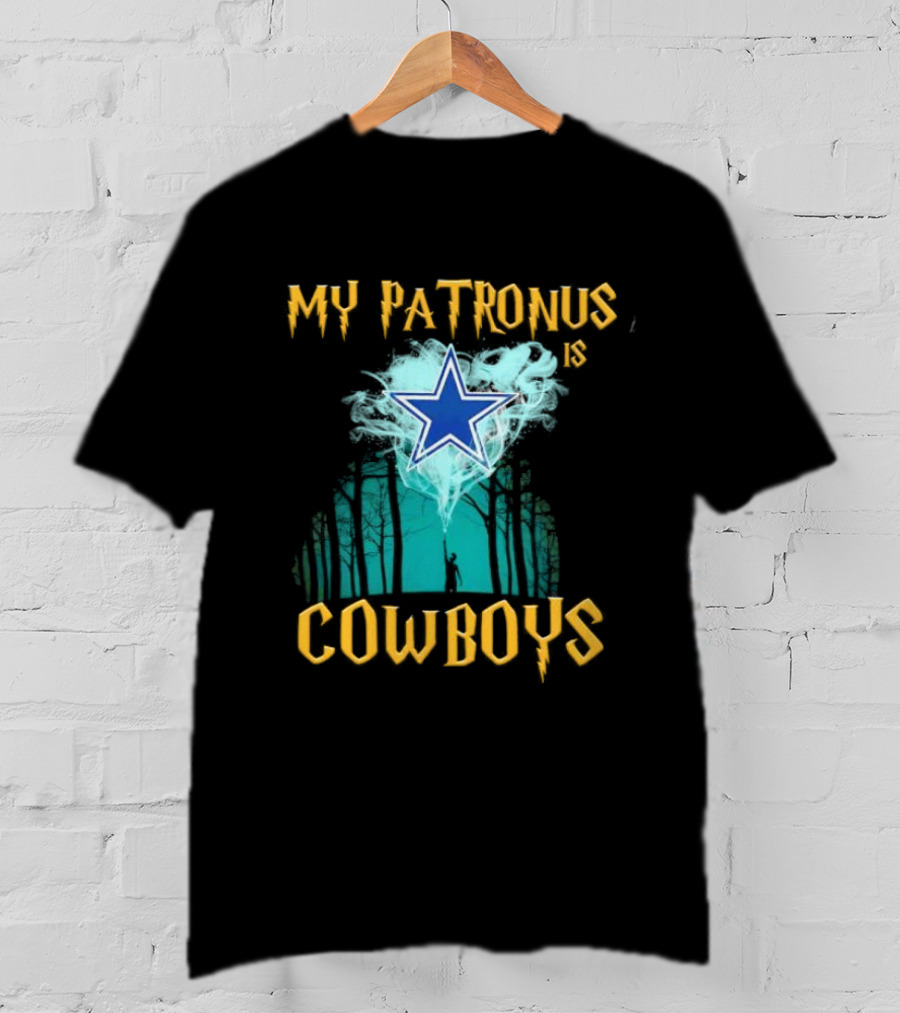 My Patronus Is Dallas Cowboys Star With Deer In Forest Scene T-Shirt