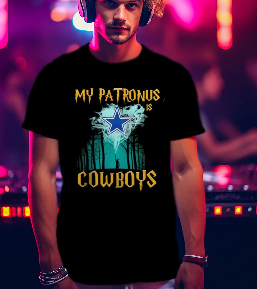 My Patronus Is Dallas Cowboys Star With Deer In Forest Scene T-Shirt