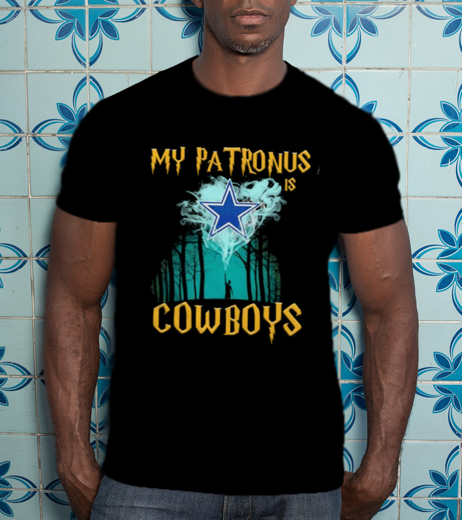 My Patronus Is Dallas Cowboys Star With Deer In Forest Scene T-Shirt