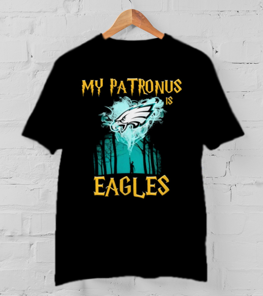 My Patronus Is Philadelphia Eagles Forest Scene Football Fan Magic Charm T-Shirt