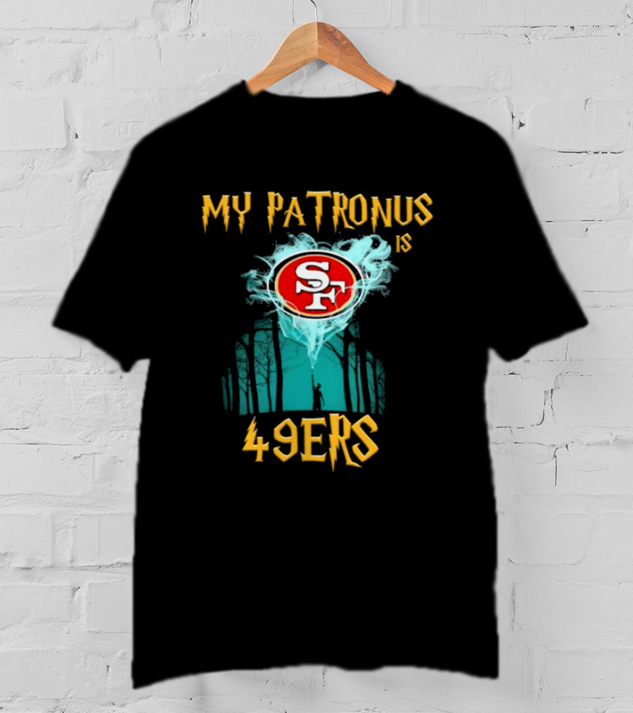 My Patronus Is San Francisco 49ers SF Logo With Forest Scene T-Shirt