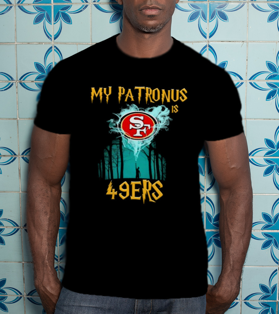 My Patronus Is San Francisco 49ers SF Logo With Forest Scene T-Shirt
