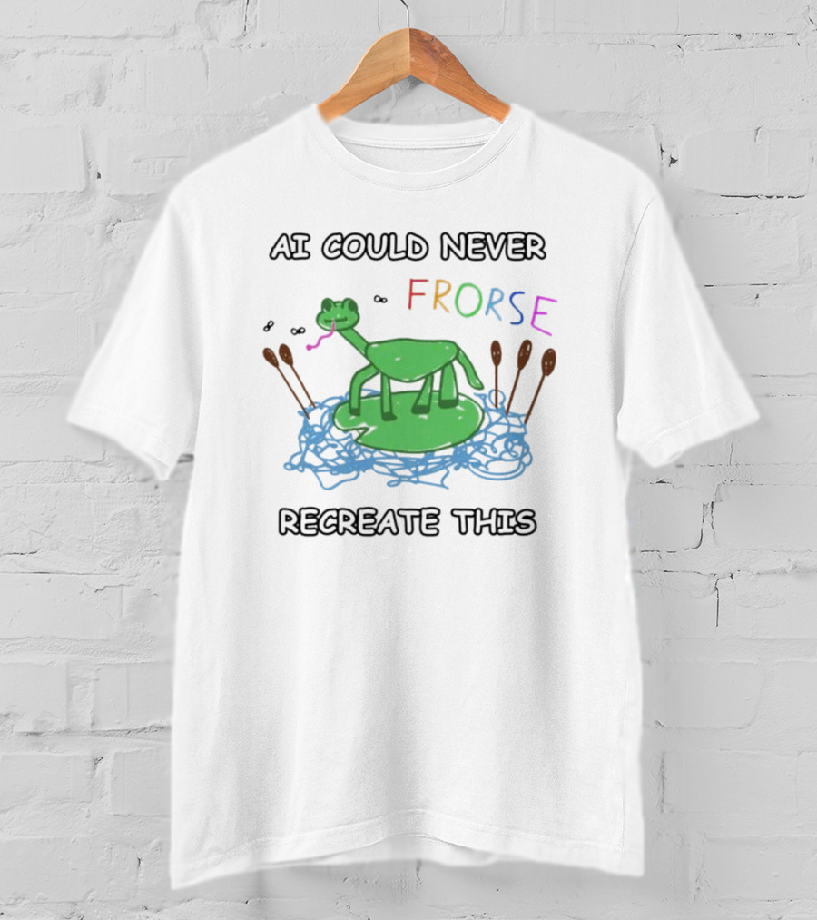 AI Could Never Frorse Recreate This Frorse With Paddles And Blue Scribbles T-Shirt