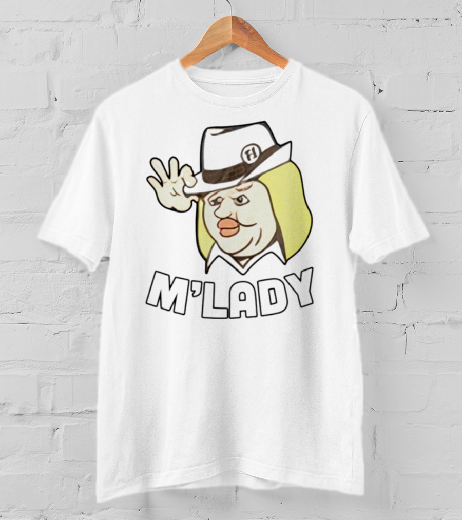 Elyse Willems M'Lady Cartoon Fedora Memes T-Shirt