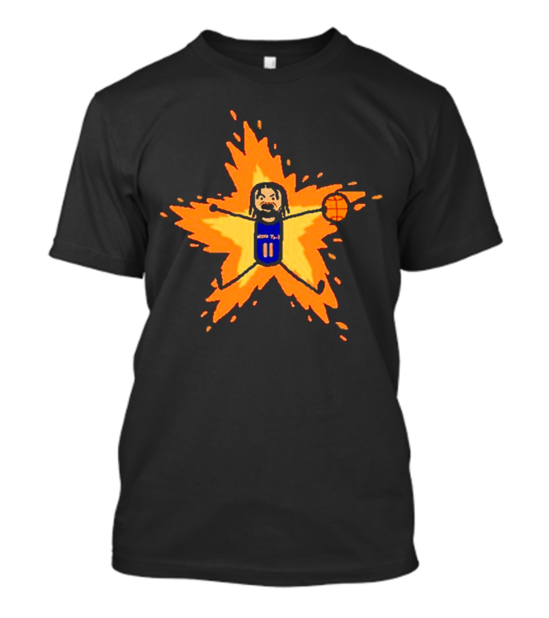 Supernova Jalen Brunson Basketball Starburst Explosion T-Shirt