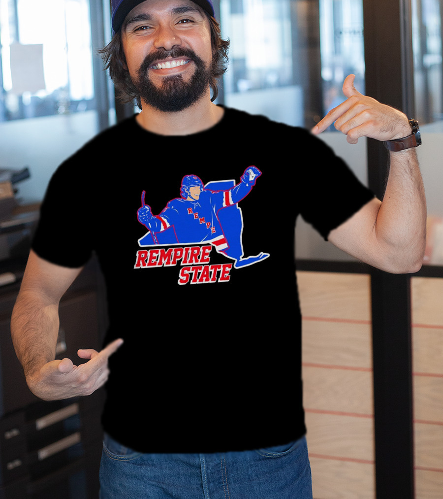 Matt Rempe Rempire State Hockey New York Rangers T-Shirt
