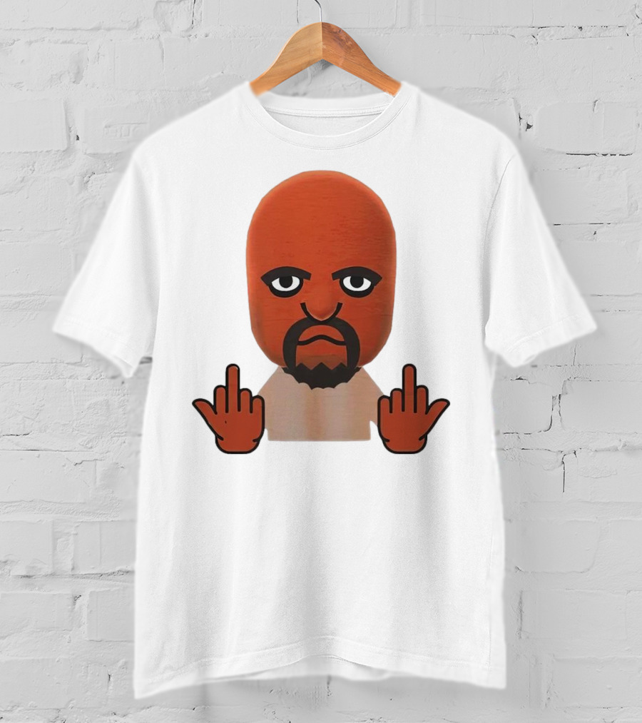 Mii Mood Funny Character With Hand Gesture T-Shirt