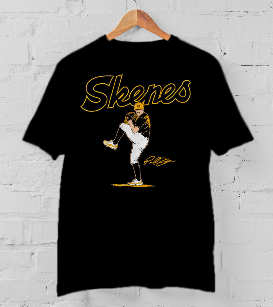 Skenes Paul Pittsburgh PIT Ace Pose Signature T-Shirt