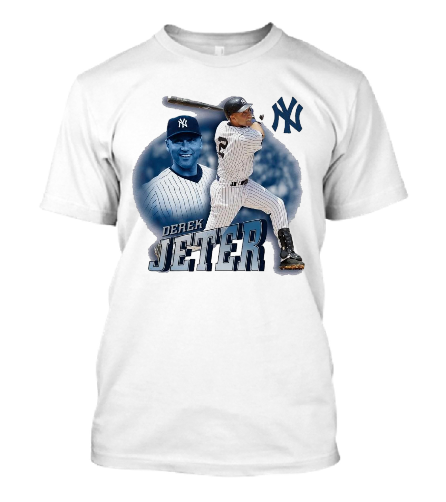 Derek Jeter New York Yankees Swing Baseball Legend T-Shirt