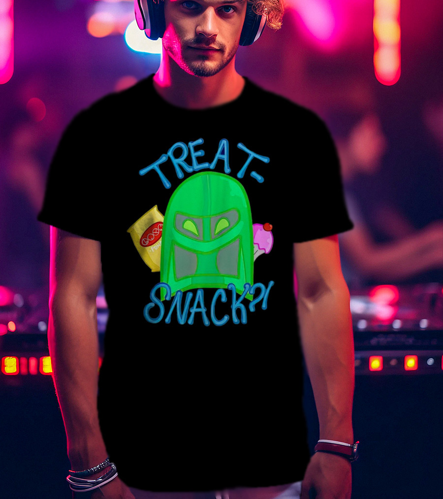 Treat Snack Helmet With Ice Cream And Space Snacks T-Shirt