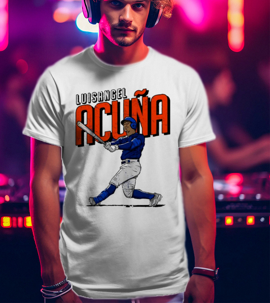 Luisangel Acuna Baseball Hitter Action T-Shirt