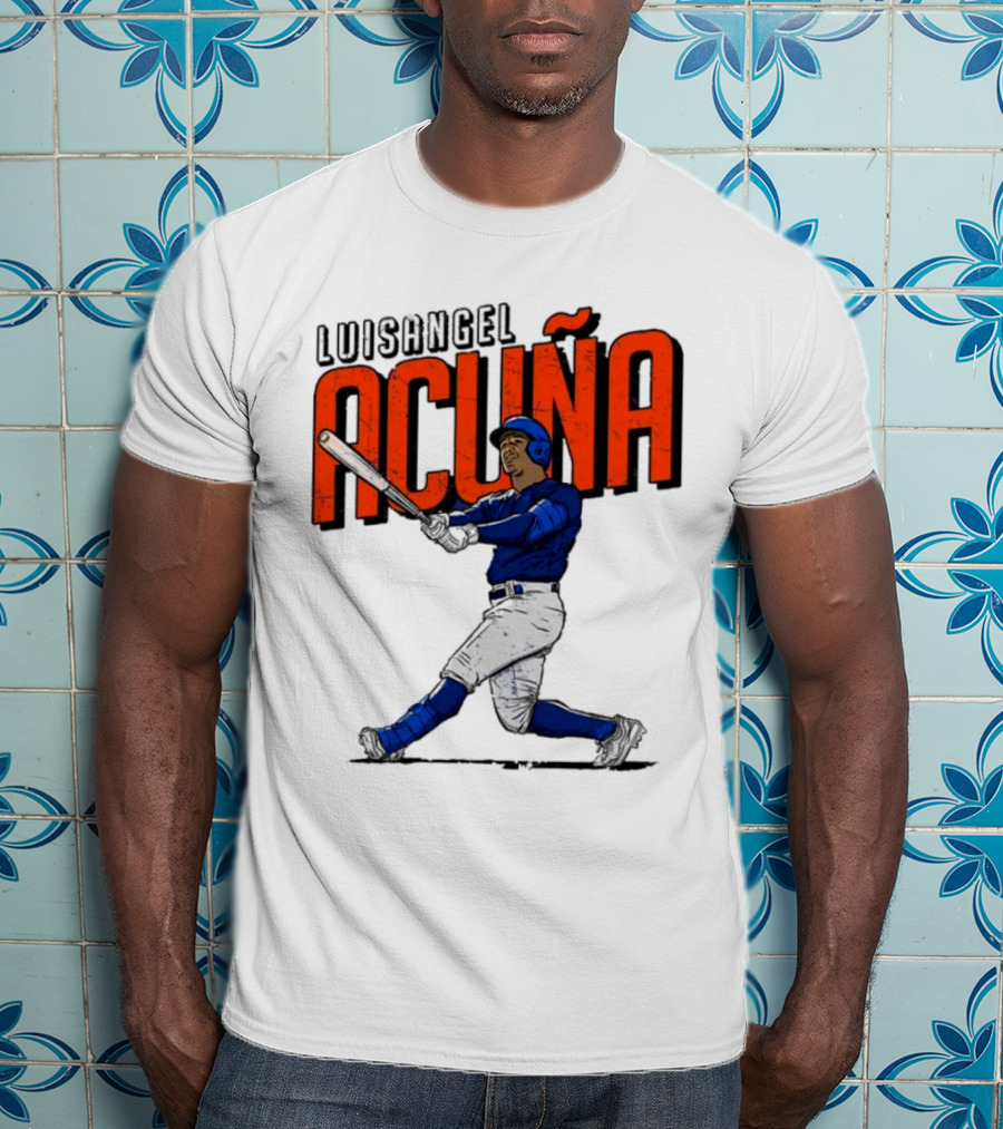 Luisangel Acuna Baseball Hitter Action T-Shirt
