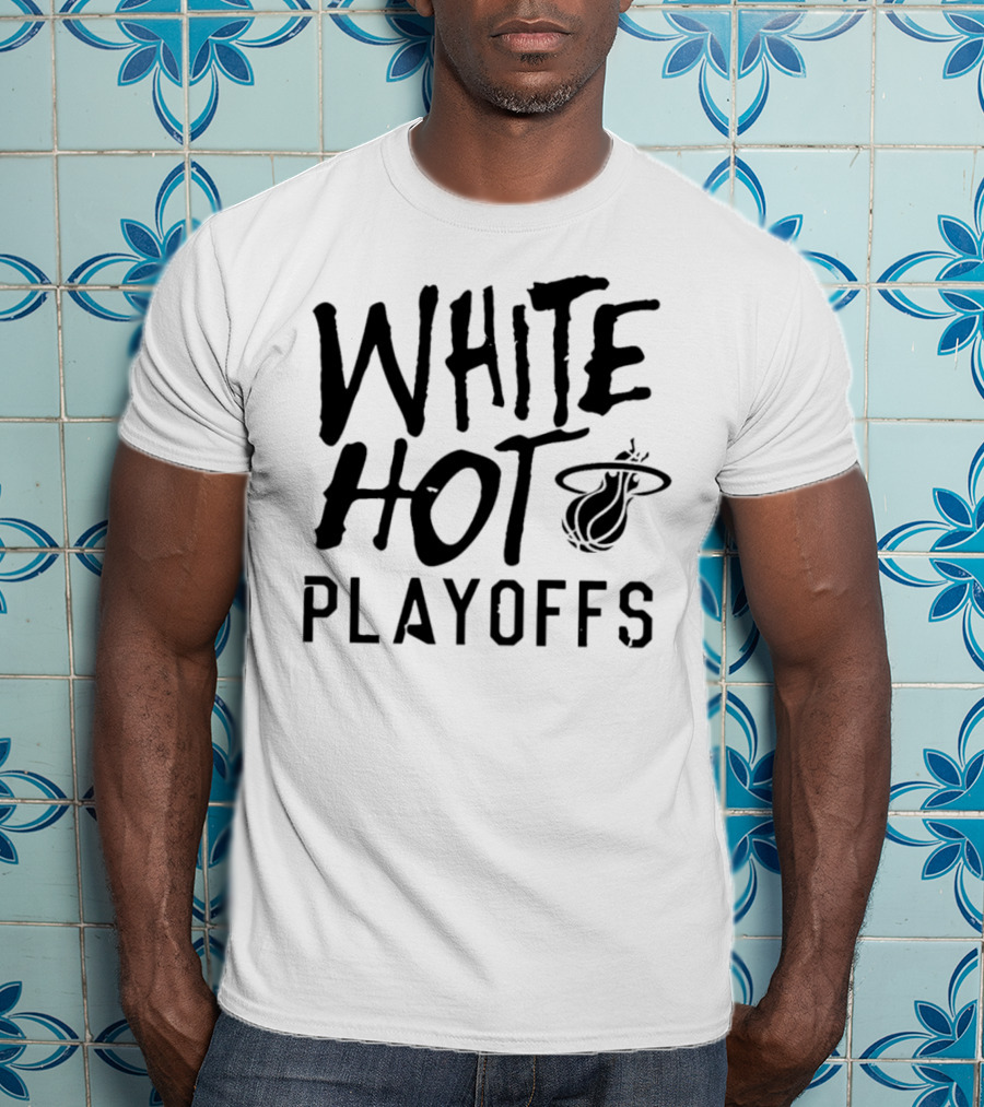 White Hot Playoffs Miami Heat Basketball T-Shirt