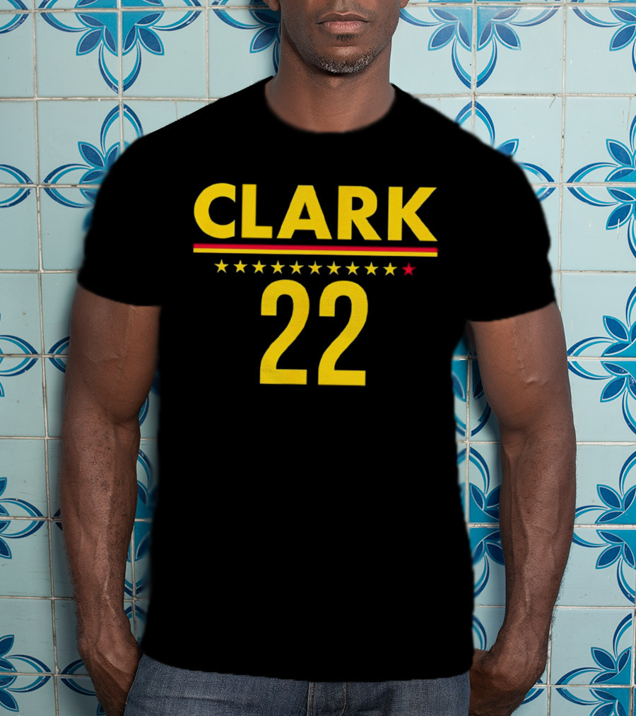Caitlin Clark Clark 22 Stars T-Shirt