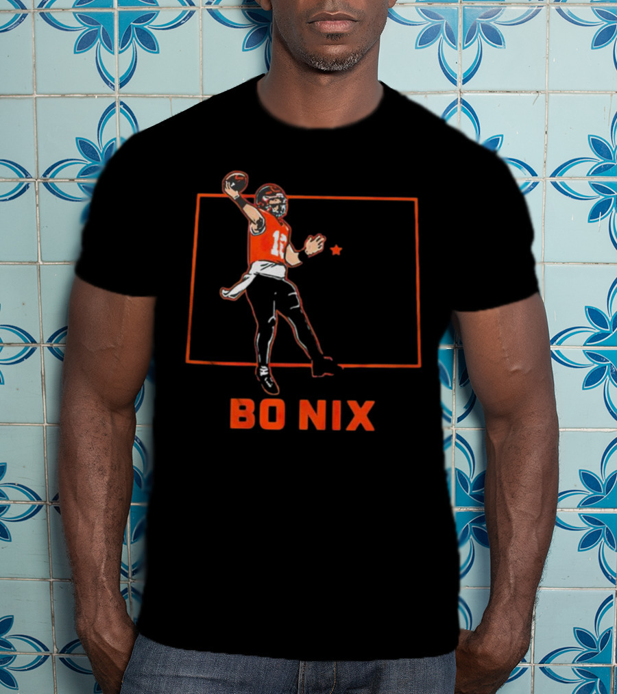 Bo Nix Football Star Player Denver Broncos T-Shirt