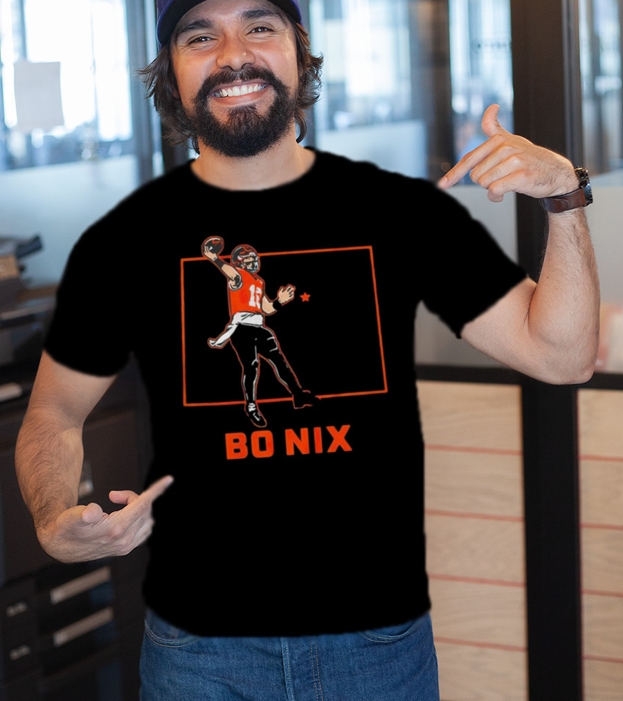 Bo Nix Football Star Player Denver Broncos T-Shirt