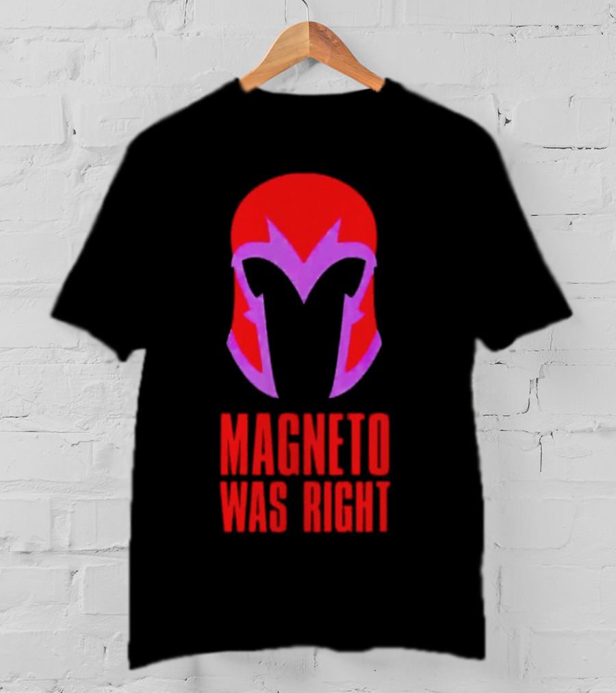 Magneto Was Right Helmet Icon Marvel Fan T-Shirt
