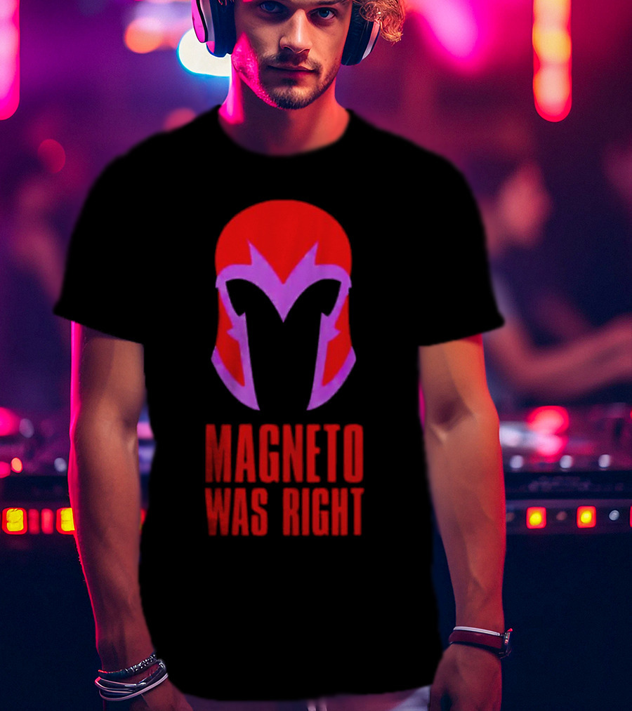 Magneto Was Right Helmet Icon Marvel Fan T-Shirt